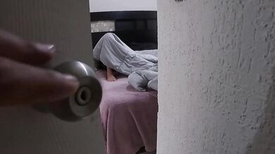 That Mexican slut couldn’t hide her soaked thong from my hard cock