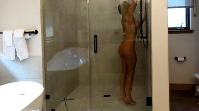 Caught spying shower big dick cheating creampie destroy