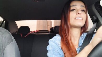Uber driver gets pounded hard in car creampie mess
