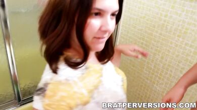 Thick neighbors with hairy pussies sharing vibrators and french kissing
