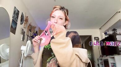 Step sis catches bro jerking off while stealing her panties JOI humiliation POV