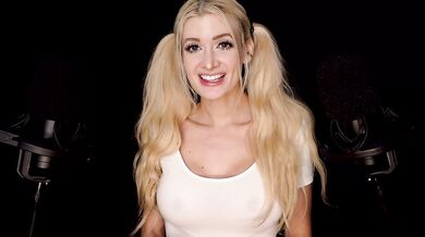 Blonde Cheerleader Chokes on Thick Cream 4K ASMR