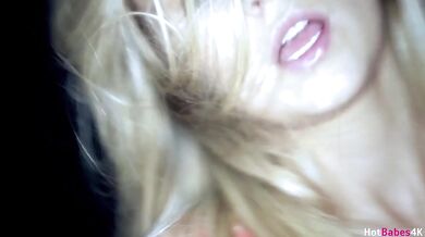 Blonde Mouth Gets Pounded with Cum