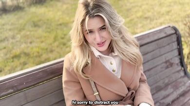 Big ass whore gets doggystyle fucked in park blowjob got cumshot on tits