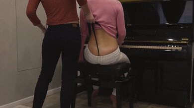 She screams when her thong pops up a tight jean wedgie gets a lesbian spanking her big ass