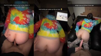 Petite sis sneaks huge dick doggystyle crush first time