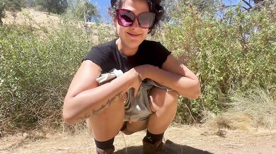 Pissy Mommy Hikes Gushes Piss Breast Milk Flood