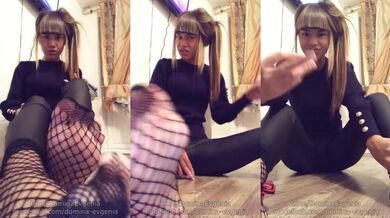 Your place is at my feet mistress foot worship