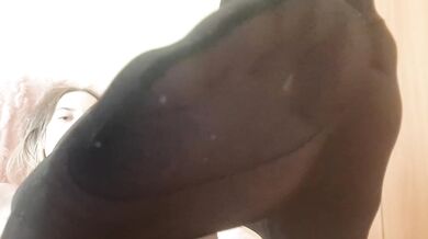 Black Tights Feet Worship Lick Squirt Gush Cum in Panties