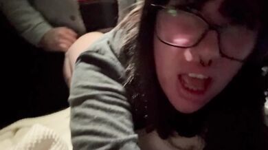 Nutted deep in kitty k goth milf pussy public creampie betrayal