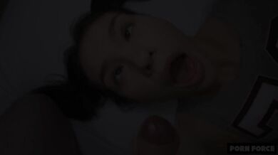 18yo Choked Gushed Cum Dumped by Ruthless Landlord Big Dick