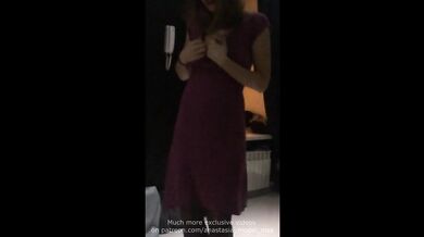 Sensual sucking and strip tease in beautiful Russian amateur blowjob