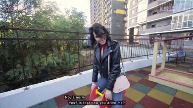 Public agent fucks Czech teen on dirty streets leaving cum all over face tits