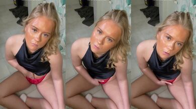 Swedish blonde edges her big ass hips till he begs this lonely 18yo