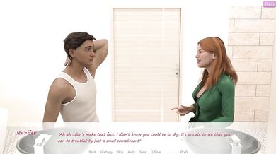 Her stepbrothers wife peeked while changing her huge tits